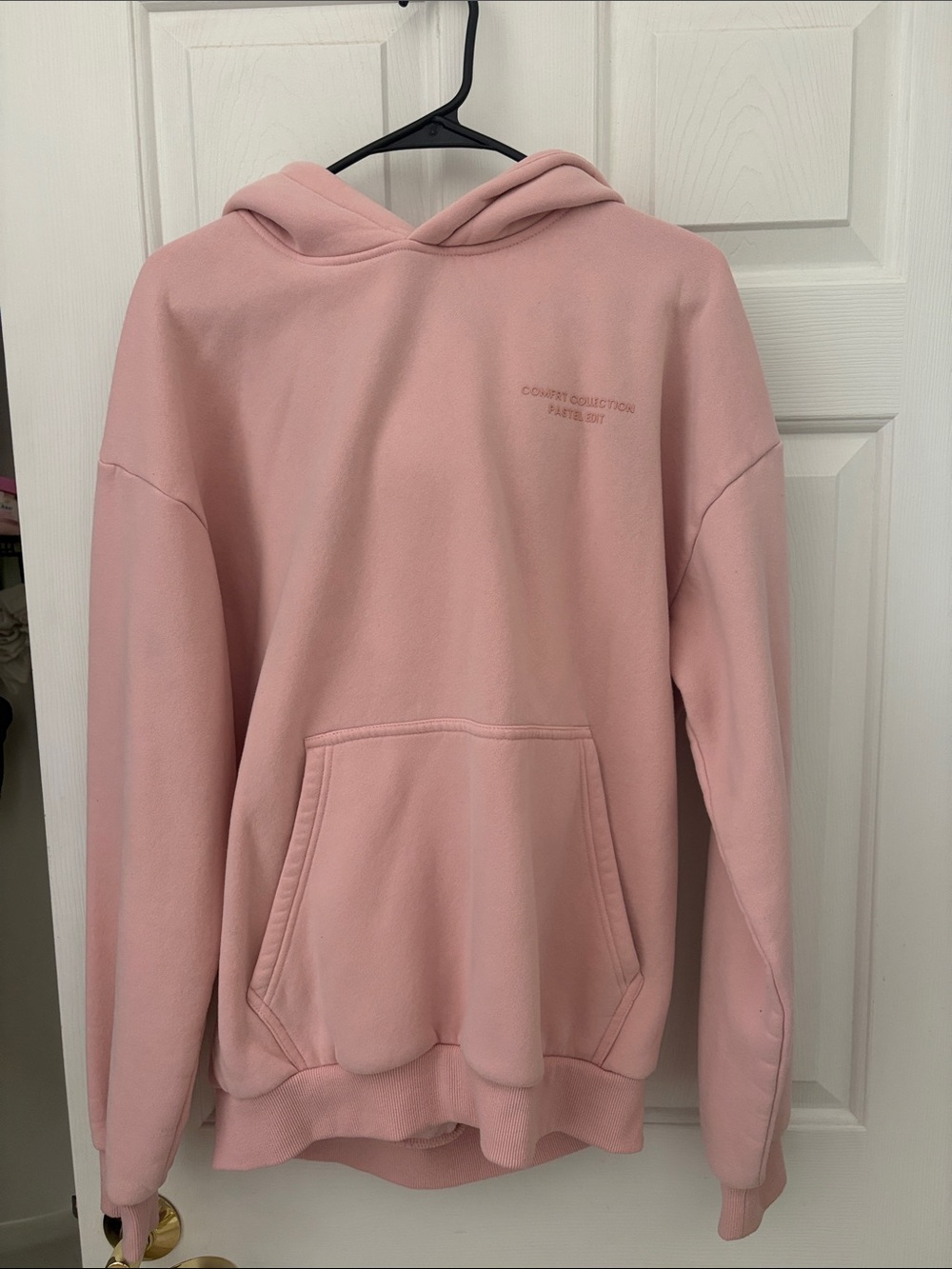Pastel Pink Hooded Sweatshirt - Comfrt Collection